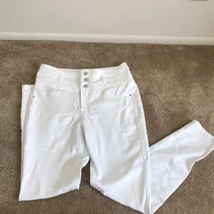 White high Rise Skinny Pants